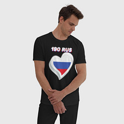 Пижама хлопковая мужская 190 регион Московская область, цвет: черный — фото 2