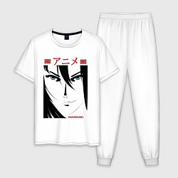 Мужская пижама Лицо девушки в стиле манга