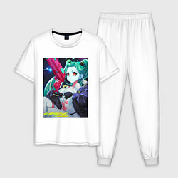 Мужская пижама Киберпанк Ребекка