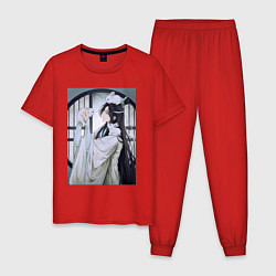 Пижама хлопковая мужская Ванцзи Лань кролики, цвет: красный