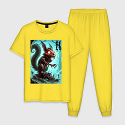 Мужская пижама Жуткая белка - хэллоуин