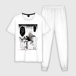 Пижама хлопковая мужская О моём перерождении в слизь Римуру Темпест манга, цвет: белый