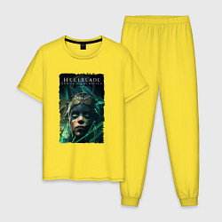Пижама хлопковая мужская Senua - Game Hellblade, цвет: желтый