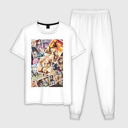 Пижама хлопковая мужская Хвост Феи Венди Марвелл, цвет: белый