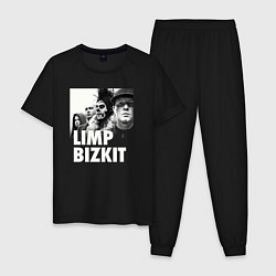 Пижама хлопковая мужская Limp Bizkit rap rock, цвет: черный