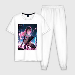 Мужская пижама Тифа Локхарт из Final Fantasy VII в стиле киберпан