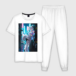 Мужская пижама Лиса наемник в стиле Cyberpunk