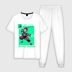 Мужская пижама Клинок рассекающий демонов Тандзиро с катаной