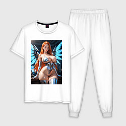 Мужская пижама Девушка-ангел с механическими крыльями