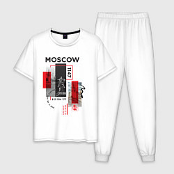 Мужская пижама Москва коллаж