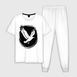 Мужская пижама Чайка в черном круге