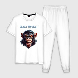 Мужская пижама Crazy monkey