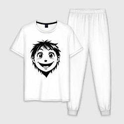 Мужская пижама Улыбчивый аниме-мальчик
