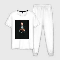 Пижама хлопковая мужская Дон Корлеоне, цвет: белый