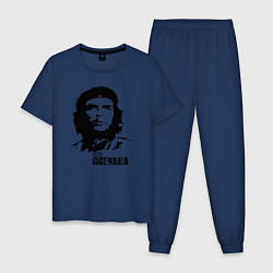 Пижама хлопковая мужская Эрнесто Че Гевара, цвет: тёмно-синий