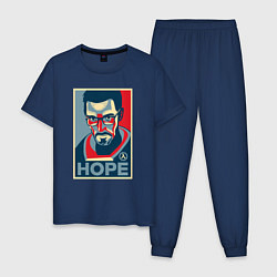 Пижама хлопковая мужская Half-Life: Hope, цвет: тёмно-синий