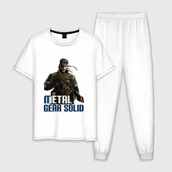 Пижама хлопковая мужская Metal Gear Solid, цвет: белый