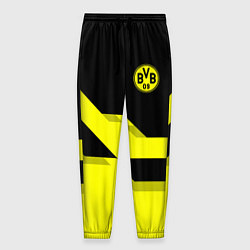 Брюки на резинке мужские BVB FC: Yellow style, цвет: 3D-принт