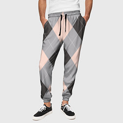 Брюки на резинке мужские Шотландка, цвет: 3D-принт — фото 2
