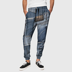Брюки на резинке мужские Jeans life, цвет: 3D-принт — фото 2