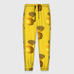 Брюки на резинке мужские Летние лимоны, цвет: 3D-принт