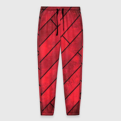 Брюки на резинке мужские Red Boards Texture, цвет: 3D-принт