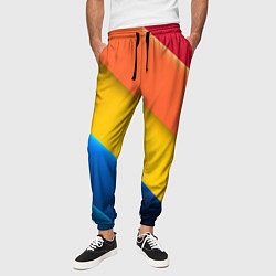 Брюки на резинке мужские Полутона и оттенки, цвет: 3D-принт — фото 2