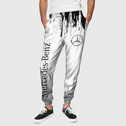 Брюки на резинке мужские Mercedes-Benz - Текстура, цвет: 3D-принт — фото 2