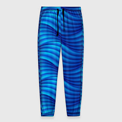 Мужские брюки Синие абстрактные волны
