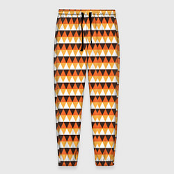 Мужские брюки Треугольники на оранжевом фоне