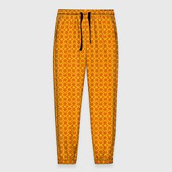 Мужские брюки Оранжевые классические узоры