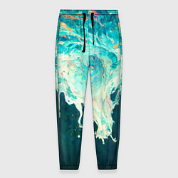 Брюки на резинке мужские Поток воды, цвет: 3D-принт
