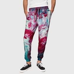 Брюки на резинке мужские Абстрактный красочный дым, цвет: 3D-принт — фото 2