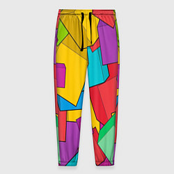 Мужские брюки Фон из разноцветных кубиков