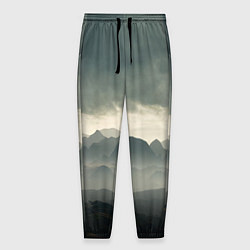 Мужские брюки Пасмурная погода в горах Пейзаж