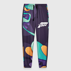 Брюки на резинке мужские Forza Horizon graffity splash, цвет: 3D-принт