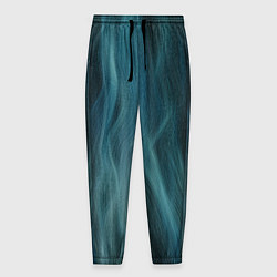 Мужские брюки Прерывистый абстрактный синий дым во тьме