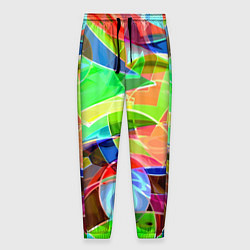Мужские брюки Цветная геометрическая композиция - лето