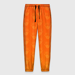 Мужские брюки Лапки опоссума оранжевые