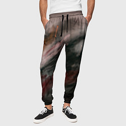 Брюки на резинке мужские Темнота, тени и краски, цвет: 3D-принт — фото 2