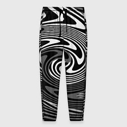 Мужские брюки Black and white abstract pattern