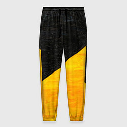 Мужские брюки Черно-желтые масляные краски
