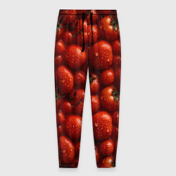 Брюки на резинке мужские Сочная текстура из томатов, цвет: 3D-принт