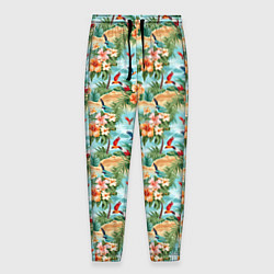 Мужские брюки Цветочный гавайский паттерн