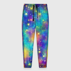 Мужские брюки Звездный космос, сияющий волшебством