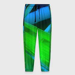 Мужские брюки Blue green abstract