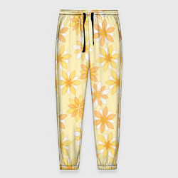 Мужские брюки Желтые геометричные цветы