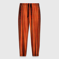 Мужские брюки Абстрактные полосы красно-оранжевый