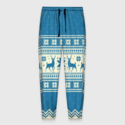 Мужские брюки Sweater with deer on a blue background