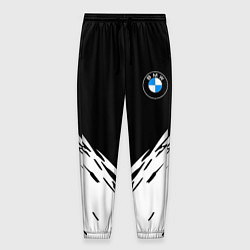Брюки на резинке мужские BMW стильная геометрия спорт, цвет: 3D-принт